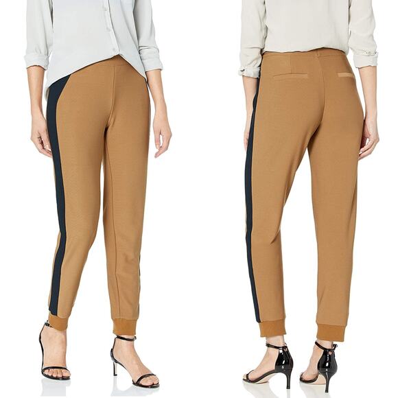 Lyssé Claudia Crepe Jogger Pants Side Stripe Black NWT Women's Size Small - Picture 3 of 12